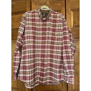 Cinch Shirt Mens XL Red Plaid Long Sleeve Button Down Western Cowboy Rodeo